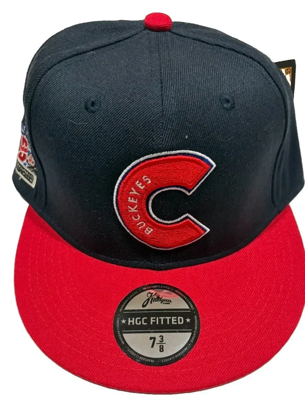 CLEVELAND BUCKEYES NEGRO LEAGUE BASEBALL WORLD SERIES FITTED 7 3/8 HAT NWT